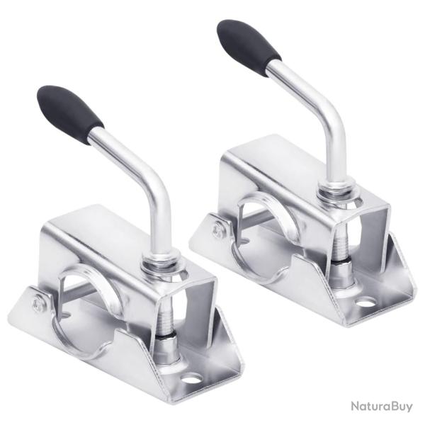 Pinces de roue de jauge 2 pcs 13,5x6,5x14 cm Acier galvanis�