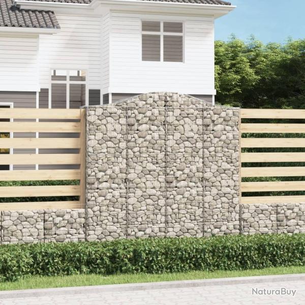 Panier de gabions arqu� 200x50x200/220 cm Fer galvanis�