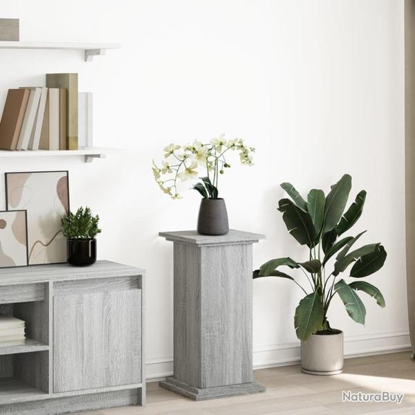 Pi�destal avec rangement sonoma gris bois d'ing�nierie