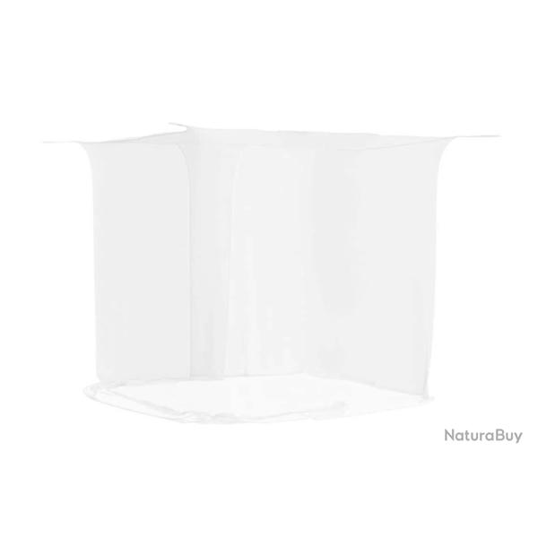 Moustiquaire suspendue 220 x 100 x 150 cm Blanc - Confort anti-insecte pour lit une place