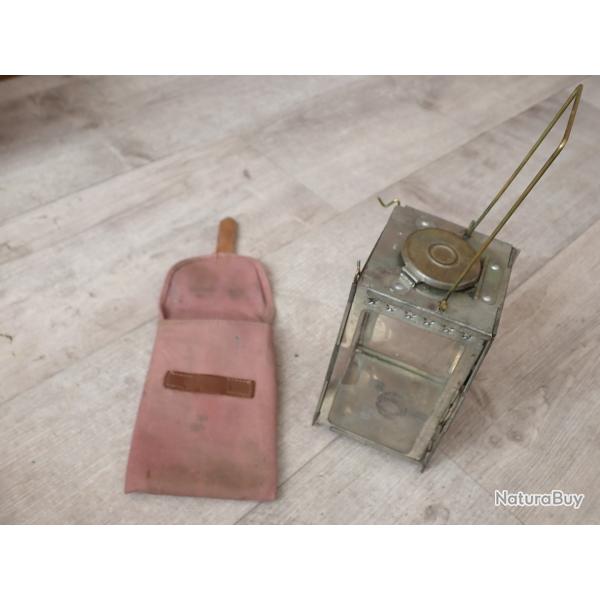 LANTERNE � BOUGIE,  PLIABLE, TYPE MONJARDET SUISSE, dans sa housse r�glementaire en TBE