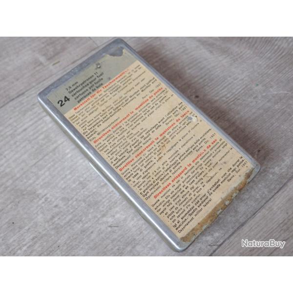 Boite individuelle en alu pour transport de 4 lames chargeurs pour Rubin Schmidt. Rglementaire