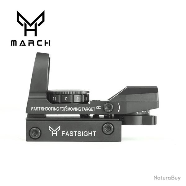 Point rouge Viseur tactique match 1x22x33 - Efficacit� Maximale pour Tir Rapide Monture 11 mm