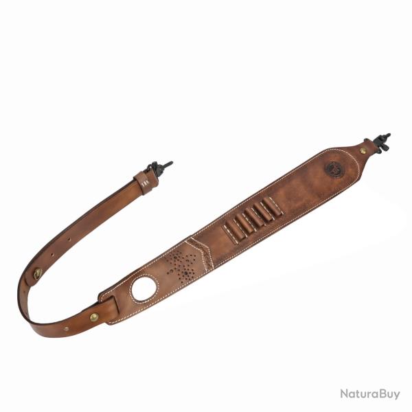 Sangle en cuir de chasse Tourbon - LIVRAISON GRATUITE - Marron