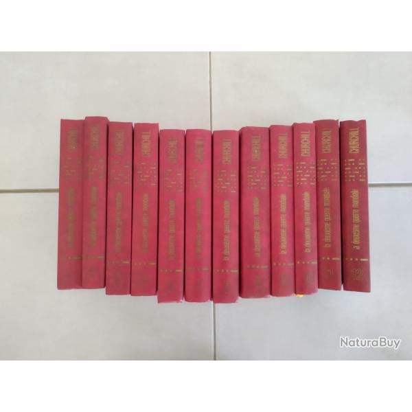 Oeuvre relie de Winston Churchill relative  la Seconde Guerre Mondiale - lot de 12 tomes