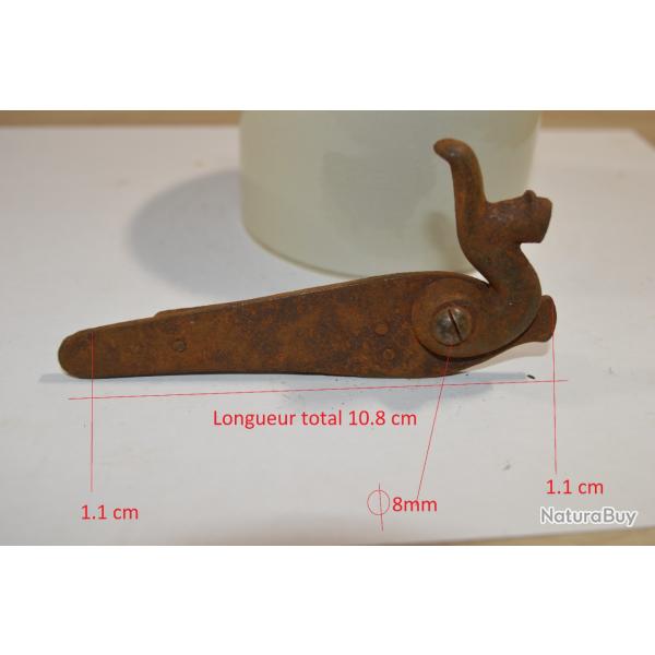 Platine pour fusil � percussion Ancien Chasse Belges Fran�ais   G44 � identifier (C8/1)