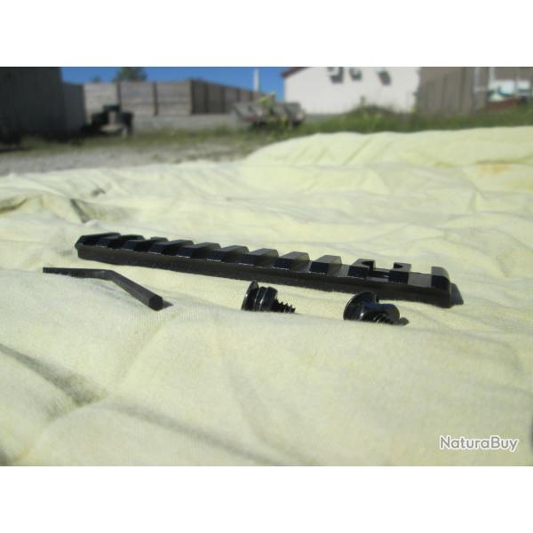 Rail M-LOCK Picatinny 115mm avec ses vis de Fix