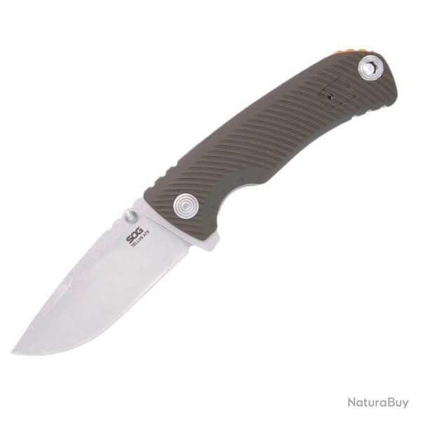 SGTELLUSATKODOR Couteau pliant SOG Tellus ATK olive/orange