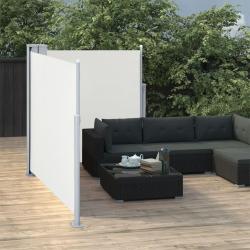 Auvent lat&eacute;ral r&eacute;tractable Cr&egrave;me 100 x 600 cm