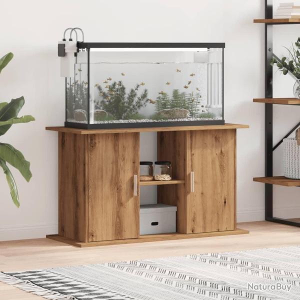 Support d'aquarium chne artisanal 101x41x58 cm bois ingnierie