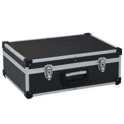 Valise &agrave; outils 46 x 33 x 16 cm Noir Aluminium