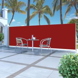 Auvent lat&eacute;ral r&eacute;tractable 160 x 500 cm Rouge