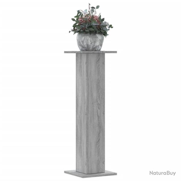 Supports pour plantes 2 pcs sonoma gris bois d'ing�nierie