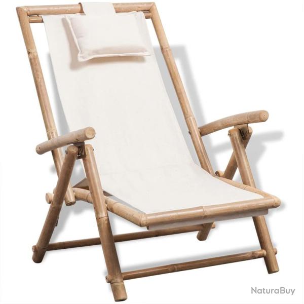 Chaise de terrasse d'extrieur Bambou