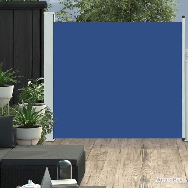 Auvent lat�ral r�tractable de patio 170x300 cm Bleu