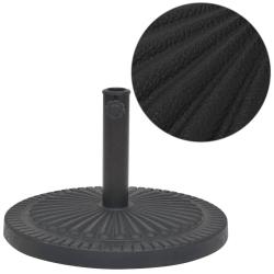 Socle de parasol R&eacute;sine Rond Noir 14 kg