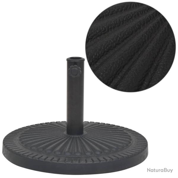 Socle de parasol Rsine Rond Noir 14 kg