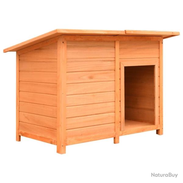 Niche pour chiens Bois de pin et de sapin solide 120x77x86 cm