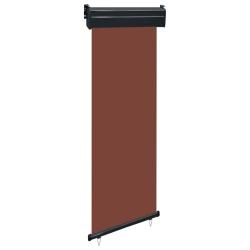 Auvent lat&eacute;ral de balcon 65x250 cm Marron