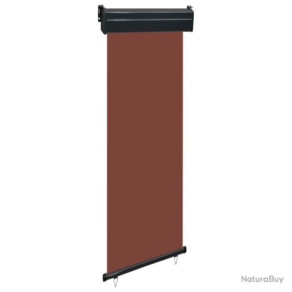 Auvent lat�ral de balcon 65x250 cm Marron