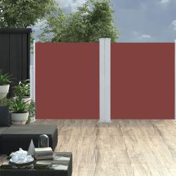 Auvent lat&eacute;ral r&eacute;tractable Marron 140 x 600 cm