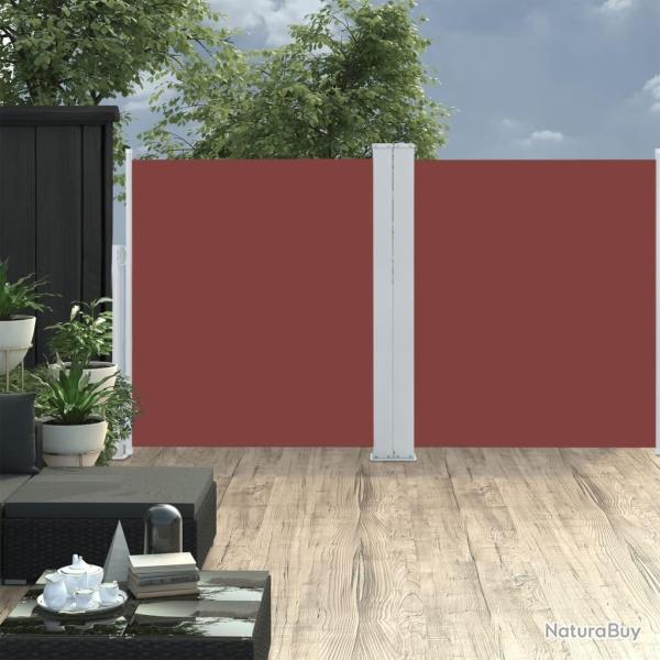 Auvent lat�ral r�tractable Marron 140 x 600 cm