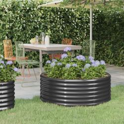 Lit sur&eacute;lev&eacute; de jardin Acier enduit de poudre Anthracite