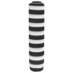 Filet brise-vue anthracite et blanc 1,5x50 m PEHD 150 g/m&sup2;