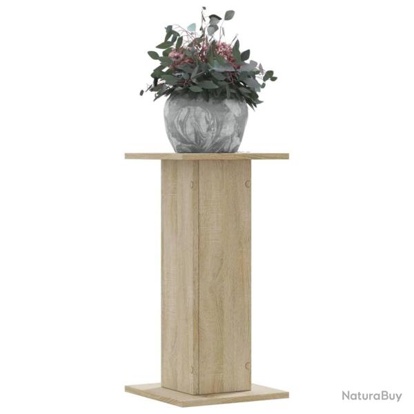 Supports pour plantes 2 pcs ch�ne sonoma bois d'ing�nierie