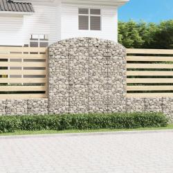 Panier de gabions arqu&eacute; 200x50x200/220 cm Fer galvanis&eacute;