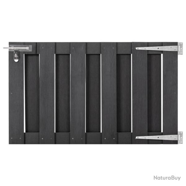 Portillon WPC 100x60 cm Gris