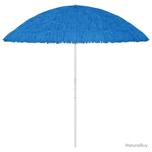 Parasol de plage Hawaii bleu 300 cm