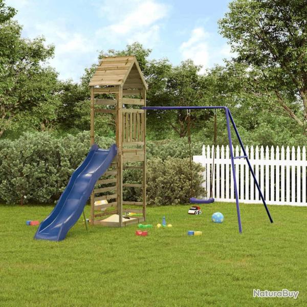 Aire de jeux d'ext�rieur bois de pin impr�gn�