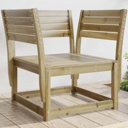 Chaise de jardin bois de pin impr&eacute;gn&eacute;
