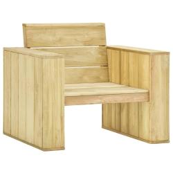 Chaise de jardin 89x76x76 cm Bois de pin impr&eacute;gn&eacute;