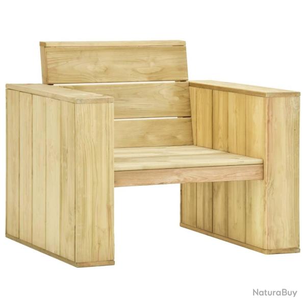 Chaise de jardin 89x76x76 cm Bois de pin impr�gn�