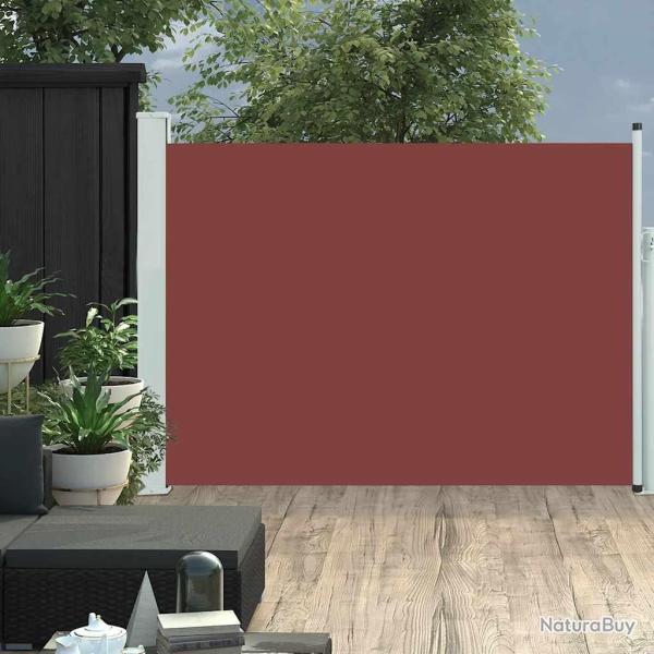 Auvent lat�ral r�tractable de patio 120x500 cm Marron