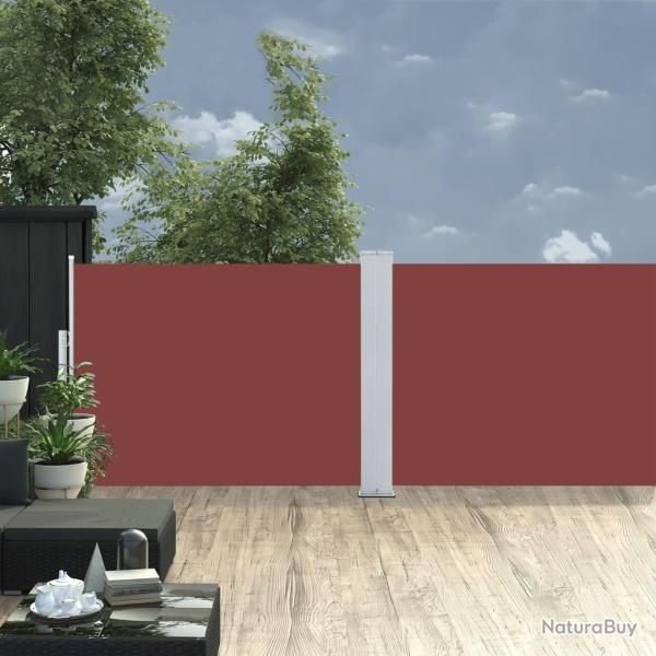Auvent lat�ral r�tractable Marron 120 x 1000 cm