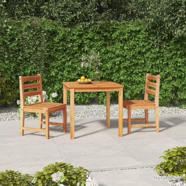 Ensemble � manger de jardin 3 pcs Bois de teck massif