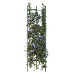 Cage &agrave; tomates 2 pcs 116 cm acier et PP