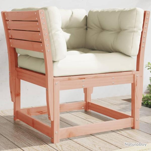 Canap� de jardin accoudoirs avec coussins bois massif douglas
