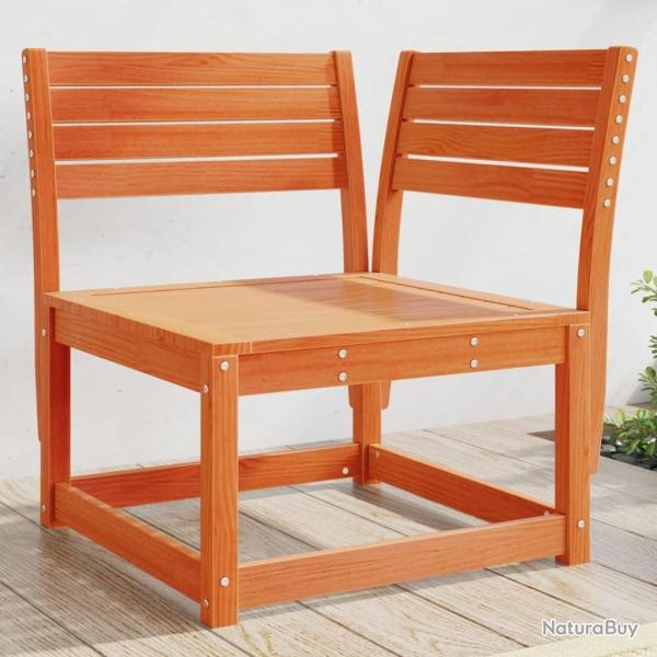 Canap� d'angle de jardin cire marron 73x73x78cm bois pin massif