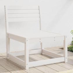 Canap&eacute; de jardin blanc bois de pin massif