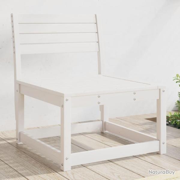 Canap� de jardin blanc bois de pin massif