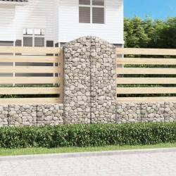 Panier de gabions arqu&eacute; 100x50x180/200 cm Fer galvanis&eacute;
