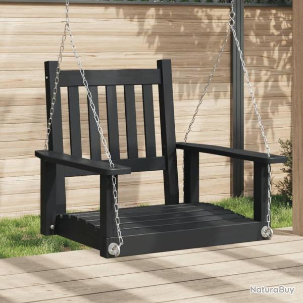 Chaise balan�oire de jardin cha�nes en m�tal bois massif sapin