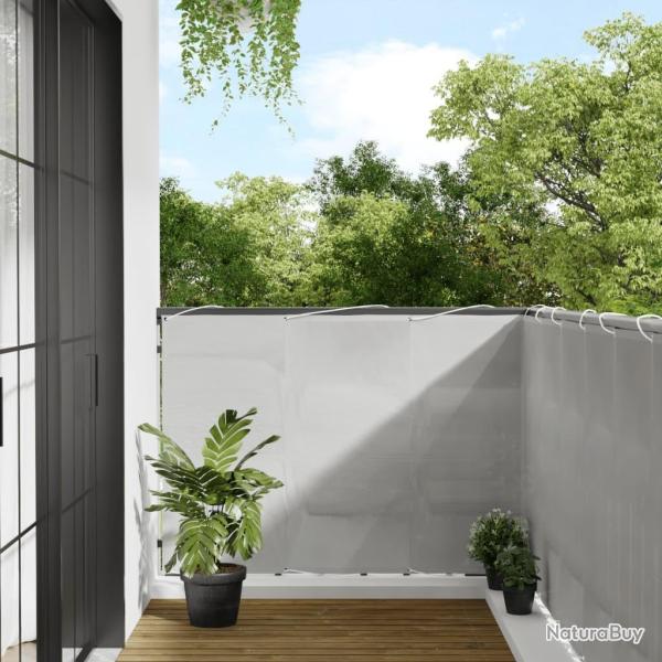 �cran de balcon gris clair 120x400 cm 100% polyester oxford