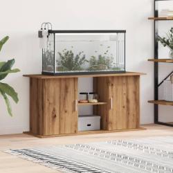 Support d'aquarium ch&ecirc;ne artisanal 121x41x58 cm bois ing&eacute;nierie