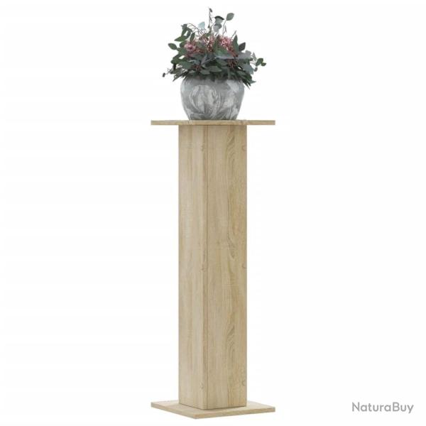 Supports pour plantes 2 pcs ch�ne sonoma bois d'ing�nierie