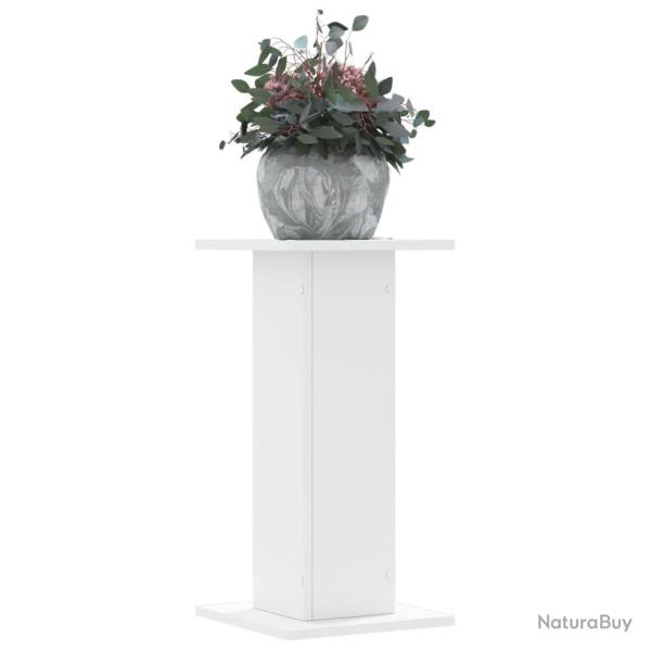 Supports pour plantes 2 pcs blanc 30x30x60 cm bois d'ing�nierie